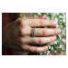 OLIVIE Luxusný strieborný prsteň 4825