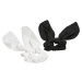 Scrunchies with Bow XXL 2-Pack Black/White