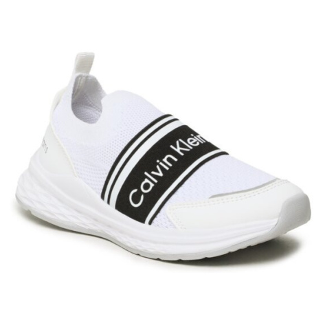 Calvin Klein Jeans Sneakersy Low Cut Easy-On Sneaker V3B9-80594-0308 M Biela