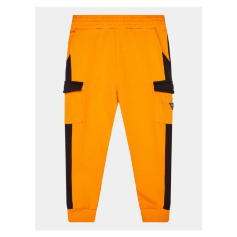 Guess Teplákové nohavice N3YQ12 KA6R3 Oranžová Regular Fit