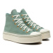 Converse Plátenky Chuck Taylor All Star Modern Lift Platform Crafted Stitching A07547C Zelená