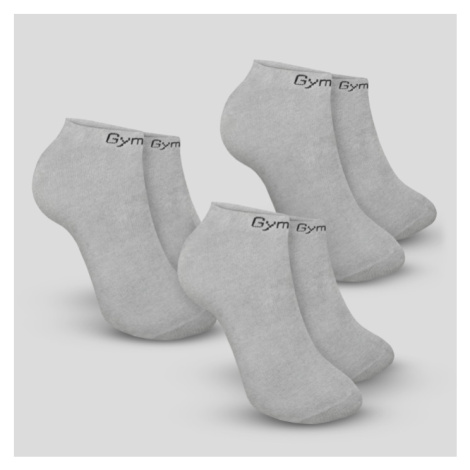 GymBeam Ponožky Ankle Socks 3Pack Grey  XL/XXL