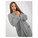 Sivý klasický dlhý kardigan TW-SW-BL-2453.91P-grey