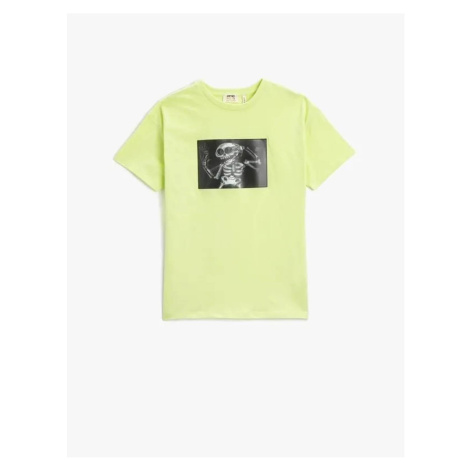 Koton Boys' T-shirt Green 3skb10134tk