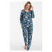 Dámske pyžamo Italian Fashion Madison- bavlna Tmavomodrá