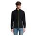 SOĽS Nova Men Pánska fleece mikina SL00586 Navy / Apple green