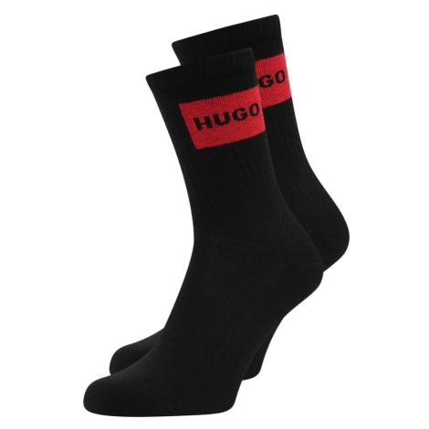 HUGO Ponožky  červená / čierna Hugo Boss