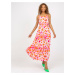 Svetloružové vzorované maxi šaty -D73781M30313A-light pink