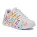 Skechers Sneakersy Uno Lite Spread The Love 314064L/WML Biela