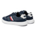 Tommy Hilfiger Sneakersy Light Cupsole Lth Mix Stripes FM0FM04889 Modrá