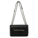 Calvin Klein SCULPTED EW FLAP CONV25 MONO Dámska kabelka, čierna, veľkosť