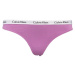 Calvin Klein 3PK THONG Dámske nohavičky tango, fialová, veľkosť