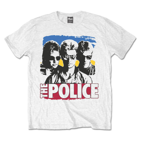 The Police tričko Band Photo Sunglasses Biela