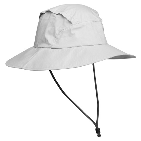 Trekingový nepremokavý klobúk MT900 svetlosivý FORCLAZ