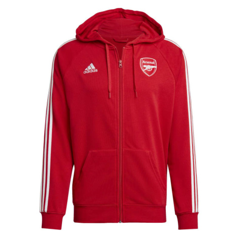 FC Arsenal pánska mikina s kapucňou dna full-zip scarle Adidas