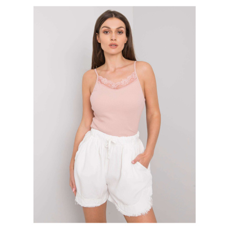 Dusty pink ribbed top Armine