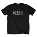 RockOff Kiss Unisex tričko: KISS - čierne s kamienkami