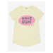 Light yellow girly T-shirt Guess - Girls