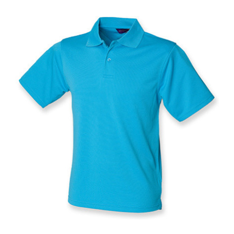 Henbury Pánske funkčné polo tričko H475 Turquoise