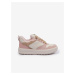 Cream-pink Womens Suede Sneakers Michael Kors Ru - Women