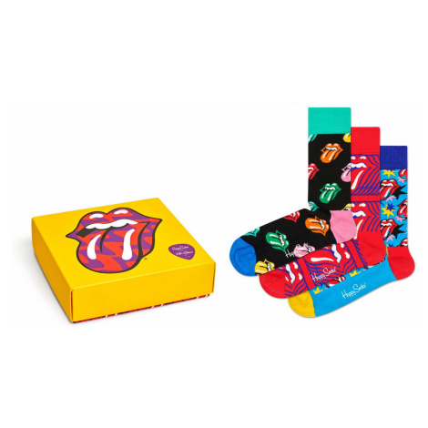 Sada 3ks - Farebné vzorované ponožky Rolling Stones Box Set – 36 - 40
