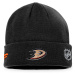 Anaheim Ducks zimná čiapka Authentic Pro Game & Train Cuffed Knit Black