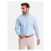 Ombre Oxford REGULAR men's fabric shirt - blue