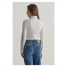 ROLÁK GANT SLIM RIB TURTLENECK EGGSHELL