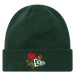 New-Era  Rose Icon Cuff Knit Beanie Hat  Čiapky Zelená