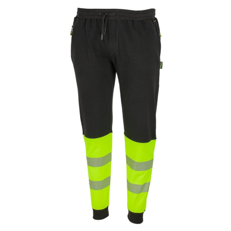 Bennon FOTIS TROUSERS HI-VIS Pracovné nohavice XL, Čierna-Reflexná žltá
