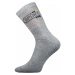Boma Spot Unisex froté ponožky 3 páry BM000000607400101085 svetlo šedá