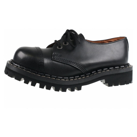 topánky kožené STEADY´S 3 dírkové Čierna
