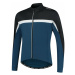 Pánsky hrejivý cyklistický dres Rogelli Course modro-čierno-biely ROG351006