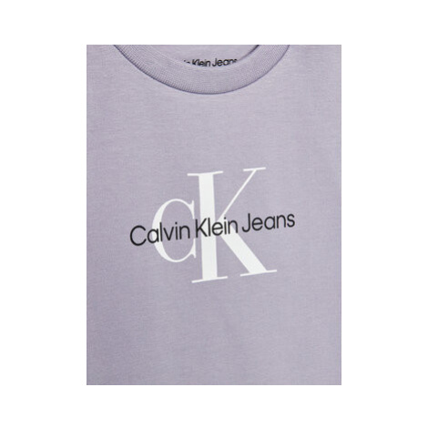 Calvin Klein Jeans Úpletové šaty IN0IN00041 Fialová Regular Fit