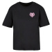 Women's T-shirt Heart Cage - black