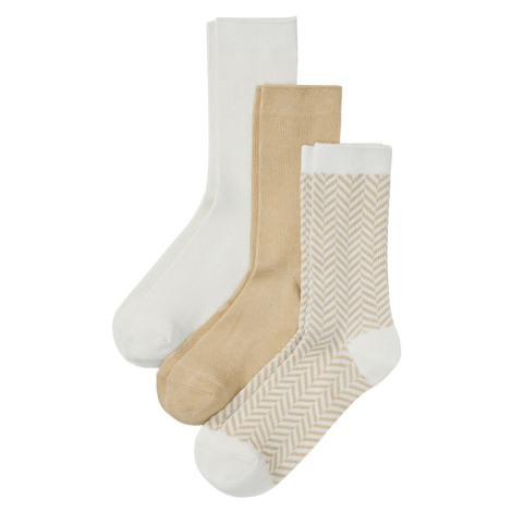 Pletené ponožky (3ks v balení) s recyklovaným polyesterom bonprix