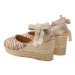 Manebi Espadrilky Yucatan Low Wedge Espadrilles G 1.1 WL Farebná