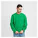 LACOSTE Crew Neck Organic Cotton Fleece Sweatshirt zelená