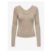 Beige women's ribbed sweater ONLY Julie - Women