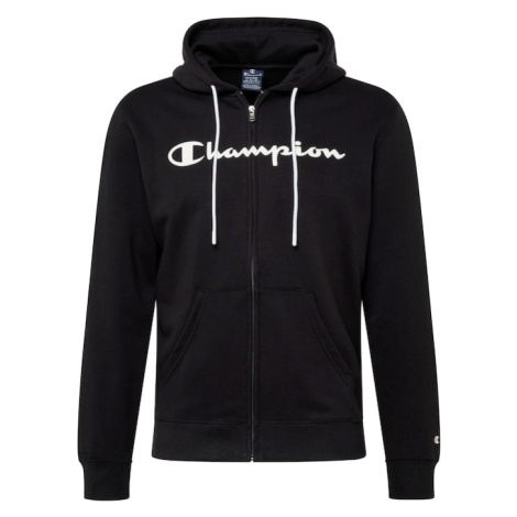 Champion Authentic Athletic Apparel Tepláková bunda  čierna / biela