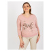 PÚDROVÉ TRIČKO S MOTÝĽOM YOU ARE LIFE -RV-BZ-8478.20P-POWDER PINK