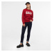 Mikina GAP Crewneck Heritage Logo Sweatshirt Sled