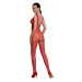 Passion ECO BS012 red - Bodystocking Farba: Červená