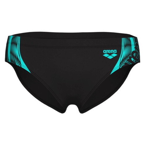 arena Pán. plavky SWIM BRIEFS GRAPHIC, Farba: čierna