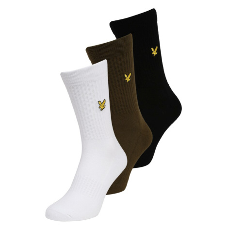 Lyle & Scott Ponožky 'HAMILTON'  hnedá / zlatá / čierna / biela