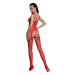 Passion ECO BS004 red - Bodystocking Farba: Červená