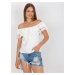 White Spanish blouse with short sleeves