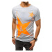 Svetlosivé pánske tričko RX4361 s potlačou
