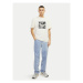 Jack&Jones Tričko Lafayette 12250436 Écru Relaxed Fit