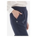 Nohavice La Martina Woman Trouser Tencel Modrá